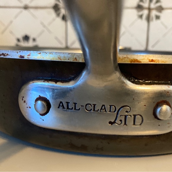 Vtg ALL-CLAD LTD Anodized Stainless Steel 3qt  Sauté Pan NO LID - Picture 3 of 8